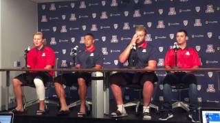 Arizona Wildcats football players reflect on loss to BYU [upl. by Kerin908]