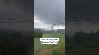 Tornado Warning issued in western New York [upl. by Chadabe]