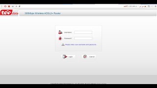 كيف تدخل على اعدادات روتر TE DATA اذا كتيت Username و Password كلمةadmin ولم يسجل الدخول [upl. by Arlon666]