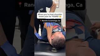 HUGE ASMR CRACKS He’s suffered from shoulder blade pain for years 😫 chiropractic asmrsounds [upl. by Madson]