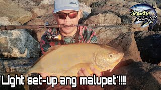 Sulit ang fishing setup nato  light setup  rock fishing  best fishing spot [upl. by Otir]