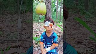 Survival Skills In Forest mom and son survival camping bushcraft skills shrots [upl. by Durgy]