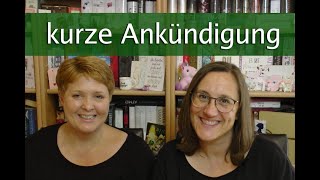 Kleine Ankündigung für den November Büchervorstellung live [upl. by Nnazus]