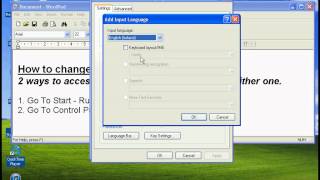 Change Keyboard Layout in XP [upl. by Faludi580]