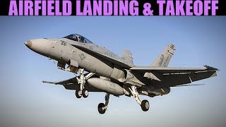 FA18C Airfield Takeoff amp VFR Landing Tutorial  DCS WORLD [upl. by Eceer]