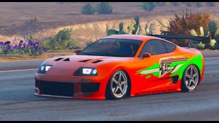 Fast amp Furious 1 Brians 94 Supra Mk IV as Dinka Jester Classic in GTA Online [upl. by Kos]