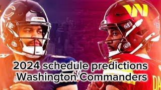 Washington Commanders record prediction 202425 season [upl. by Taffy]