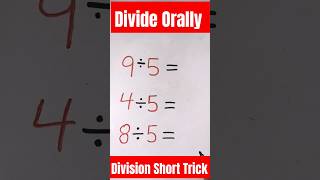 Division Tricksshorts math tips math tricks how to divide shorts divisiontricksdivide maths [upl. by Ardnuahc894]