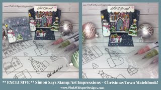 EXCLUSIVE Simon Says StampArt Impressions  Christmas Town Matchbook [upl. by Ingar566]