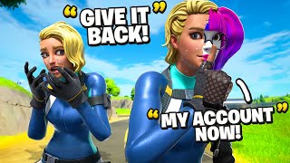 I STOLE SOAR ZAXYS FORTNITE ACCOUNT He Raged [upl. by Iloj413]