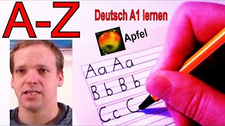 Deutsches Alphabet  Schreiben  Aussprache lernen  Anlaut  Buchstabieren  Buchstaben AZ German [upl. by Lamej533]