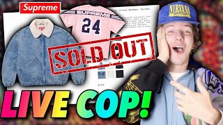 SUPREME IS BACKTHESE ITEMS FLEW Live Cop [upl. by Crabb]