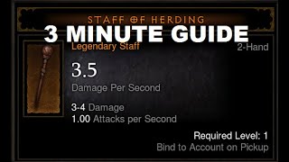 How to craft the Staff of Herding  Diablo 3 Season 28 [upl. by Otrebogir]