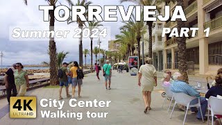 City Center Torrevieja part 1  Costa Blanca  Walking tour 2024 4k 60fps [upl. by Jeffcott]