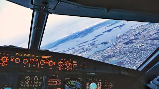 COCKPIT A319  AMAZING VIEWS during Take Off from Stavanger Sola Airport [upl. by Camroc]