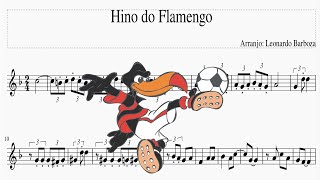 Partitura  Hino do Flamengo Trompete em Sib [upl. by Hough]