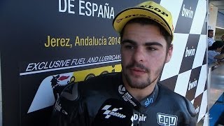 Moto3™ Jerez 2014  Romano Fenati interview [upl. by Ttayh]