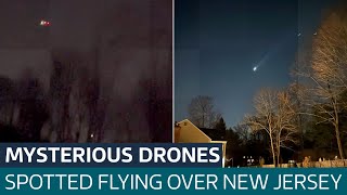 What we know about the mysterious drones flying over New Jersey  ITV News [upl. by Annaerda478]