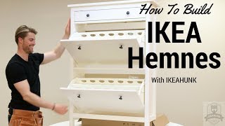 How to Assemble IKEA Hemnes Shoe Cabinet [upl. by Leahcimed308]