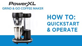 Power XL Grind amp Go Coffee Maker  Quick Start Guide  As Seen On TV [upl. by Enelrak456]