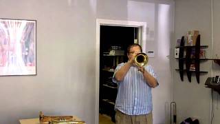 Couesnon Flugelhorn demonstration Austin Custom Brass [upl. by Annhoj]