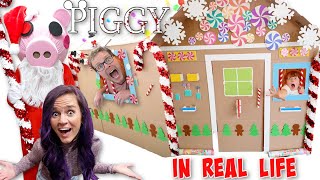 Roblox PIGGY In Real Life  ProHacker Trapped us in a Giant Box Fort [upl. by Yrellam]