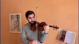 Pierre Gaviniès  24 Etude for violin solo  Etude n2 [upl. by Plume]