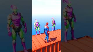 GTA 5 Epic Water Ragdolls  Spider Man vs Green Goblin jumps\fails EP8 gta5 shortsfeed shorts [upl. by Habas]