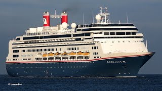 BOREALIS  maiden call of the Fred Olsen Cruise Lines ship in Germany  4KQualityVideo [upl. by Ahsikat]