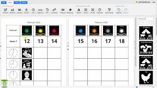 Weekschema maken met Pictostudio Pro [upl. by Elleret]