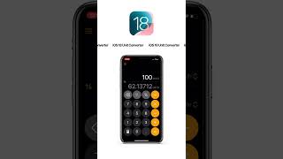 The new unit converter in iOS 18 [upl. by Stoneman]