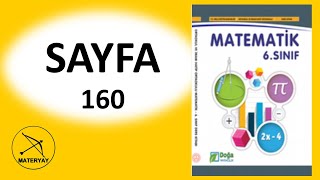 6sınıf MATEMATİK KİTABI DOĞA YAYINCILIK sayfa 160 [upl. by Maeve466]