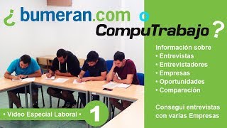 Computrabajo o Bumeran  Conseguí trabajo en empresas Buenos Aires Información [upl. by Luna811]