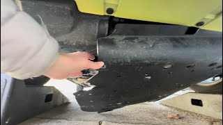 Splash Shield Repair on a Honda Fit [upl. by Dnomhcir]