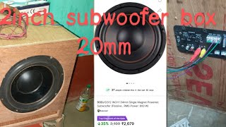 12inch subwoofer box Dodj 400w subwoofersonyjblbassdj [upl. by Ahsehat]