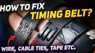 We try janky methods for repairing a timing belt [upl. by Anai530]