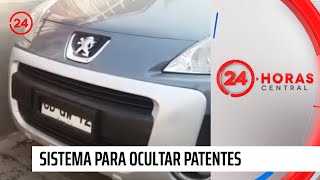 Moderno sistema permite ocultar patentes de los vehículos  24 Horas TVN Chile [upl. by Ffilc]