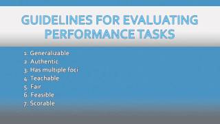 Creating Effective Performance Assessment [upl. by Paynter]