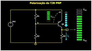 Polarização de Transistor Bipolar PNP [upl. by Carnes579]