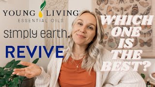 Young Living Essential Oils VS Simply Earth Essential Oils VS Revive Essential Oils [upl. by Onej440]