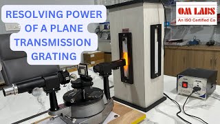 Resolving power of a Plane transmission grating  Omlabs  Physics lab equipment’s [upl. by Svoboda]