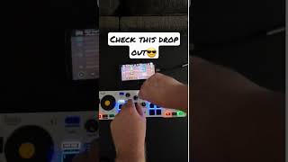 DJ uses phone app for mixing DJ mixer app [upl. by Ainollopa]