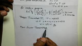 PROBLEM NO 02 FRICTION MULTIPLATE CLUTCH [upl. by Britt]