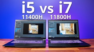 Intel i511400H vs i711800H  6 or 8 Cores [upl. by Eoin775]