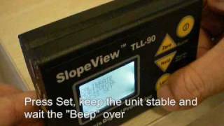 SlopeView TLL90 Digital Protractor Inclinometer Laser Manual Calibration [upl. by Vachell]