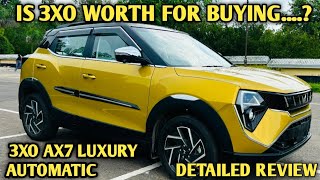 MAHINDER XUV 3XO FACELIFT REVIEW 2024  3XO AX7L AUTOMATIC PETROL REVIEW  TOP END VARIANT 🚗 🚘 [upl. by Kassia323]