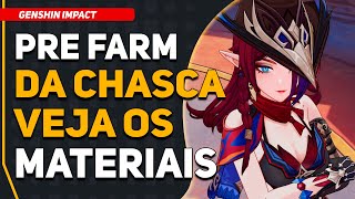 VAZOU os Materiais de PRÉ FARM da CHASCA  Genshin Impact [upl. by Jehial34]