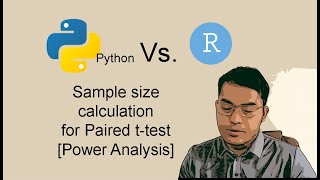 Python Vs R Power analysis to calculate sample size for Paired ttest [upl. by Newnorb]