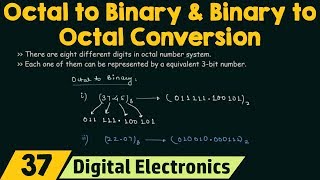 Octal to Binary amp Binary to Octal Conversion [upl. by Neret]