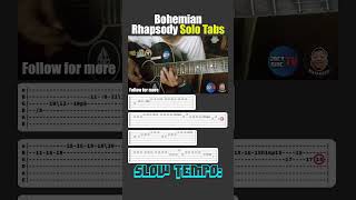 bohemian rhapsody  SOLO  TABS  tutorials fypシ゚ foryoupage foryou shorts [upl. by Reckford]